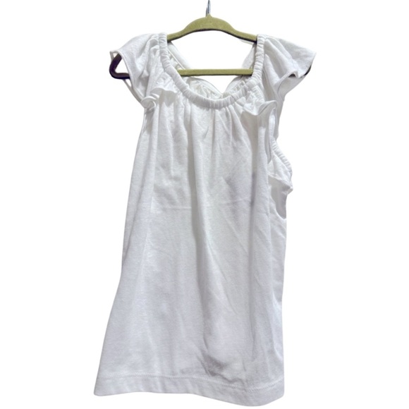CREWCUTS NWT 4-5T White Ruffle Sleeveless Top - Picture 1 of 4
